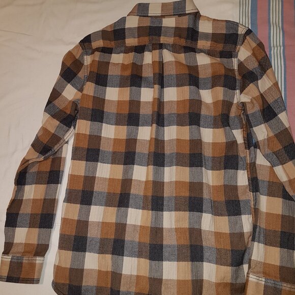 Vans Box Flannel Plaid Long Sleeve Shirt Off the Wall size Large - Picture 4 of 6